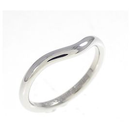 Tiffany & Co Tiffany Curved Platinum Band Ring Other