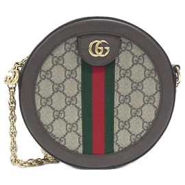 Borsa a Spalla Gucci Ophidia 550618 96I3B Marrone Beige