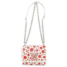 Louis Vuitton Epi Twist PM Shoulder Bag White Red