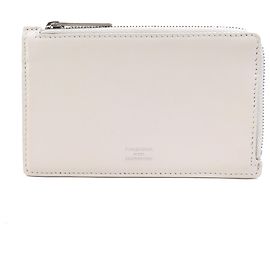 Balenciaga Ivory Leather Business Card Case Cream