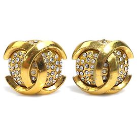 Brincos de Clip Chanel com Design Coco Mark Outro