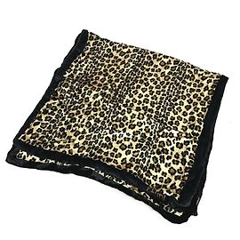 Sciarpa in velluto con stampa leopardata Fendi Marrone Nero