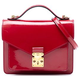 Louis Vuitton Monceau BB en Vernis Rouge Rouge