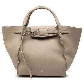 Céline Bolsa Grande em Couro de Bezerro Texturizado Bege Celine Bege