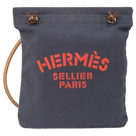 Borsa a Spalla Aline Hermès Blu D'oro