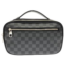 Borsa a Spalla Ambrelle Damier Graphite Louis Vuitton Damier ebene
