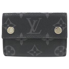 Carteira Compacta Discovery Monogram Eclipse Louis Vuitton Preto