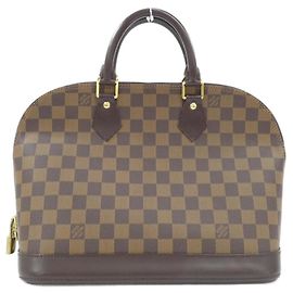 Louis Vuitton Damier Alma PM Handbag Brown