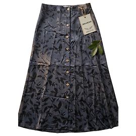 Jupe longue Zadig & Voltaire Noir Bleu foncé