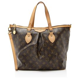 Louis Vuitton Monogram Canvas Palermo PM Tote Braun