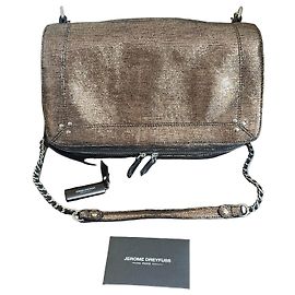 Jerome Dreyfuss Metallic leather shoulder bag Bronze