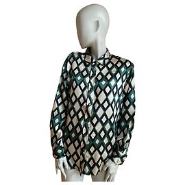 Gerard Darel ✨ Camicia Gérard Darel con stampa geometrica verde e avorio Multicolore