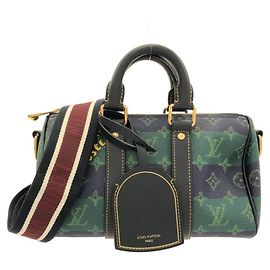 Bolsa Boston Keepall Bandoulière 25cm Monogram Heritage Louis Vuitton Outro