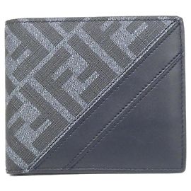 Fendi 7M0169 ASIC Billfold Blue