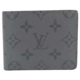 Portafoglio Slender Monogram Eclipse Reverse Louis Vuitton M80906 Grigio