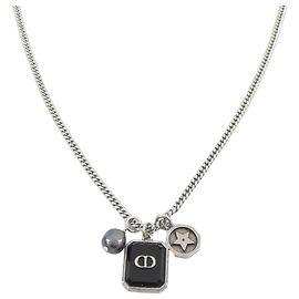 Collana Nera e Argento Christian Dior Nero Argento