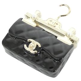 Spilla Chanel AB9849 Perle Nera e Bianca Nero Bianco