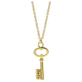 Tiffany & Co Collar llave ovalado Tiffany en oro amarillo Dorado