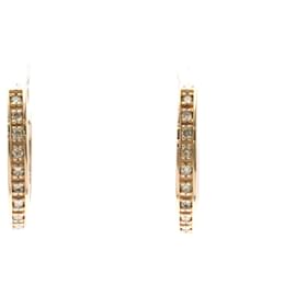 Autre Marque 4°C Diamond Earrings in Pink Gold Golden