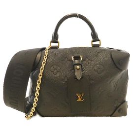 Bolsa Petite Malle Souple em Monogram Empreinte Louis Vuitton Preto
