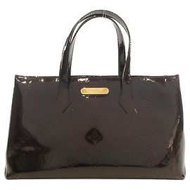 Borsa Louis Vuitton Vernis Wilshire PM Bordò