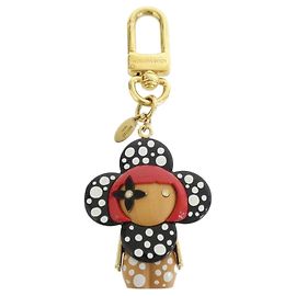 Portachiavi Vivienne Infinity Dot di Louis Vuitton Nero Bianco