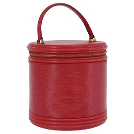 LOUIS VUITTON Epi Cannes Handtasche Rot M48037 LV Auth BA11044 Rot