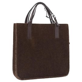 Chanel Borsa Tote Mouton Marrone CC Auth bs32769 Marrone