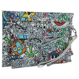 LOUIS VUITTON Pochette Envelope Trio Monogram Comics M82014 LV Auth 173300SM Multicolore