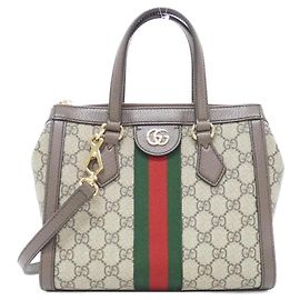 Bolsa de mão Gucci Ophidia Marrom Bege