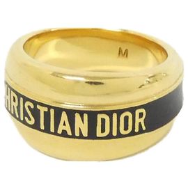 Christian Dior R1255ODELQ Band Ring Black Golden