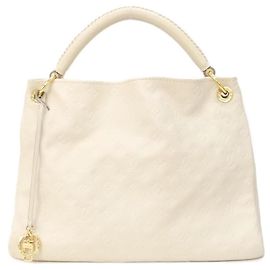 Sac à main Artsy MM en Monogram Empreinte de Louis Vuitton Blanc