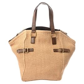 Yves Saint Laurent Downtown Handbag Brown Beige