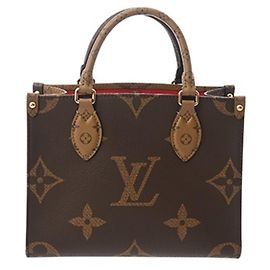 Louis Vuitton Monogram Reverse OnTheGo PM Handtasche Braun