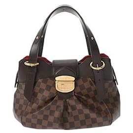 Bolsa Louis Vuitton Damier Sistina PM Marrom