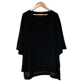 Autre Marque BY MALENE BIRGER Wool Silk Knit Top Black