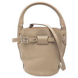 Céline Bolsa grande bucket em couro Nano bege da Celine Bege