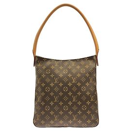 Bolsa de Ombro Louis Vuitton Monogram Looping GM M51145 Marrom