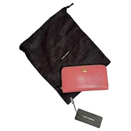 Dolce & Gabbana Pink Leather Wallet Pink