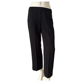 Pantalon en acétate et polyester noir Helmut Lang Noir