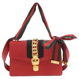 Bolso de Hombro Gucci Sylvie Roja