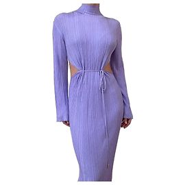 Autre Marque Vestido T. Mosca de viscose lavanda Lavanda