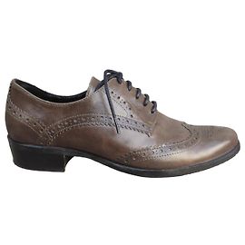 Minelli Leather Derbies Brown Brown