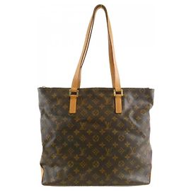 Bolsa Louis Vuitton Monogram Cabas Mezzo M51151 Marrom