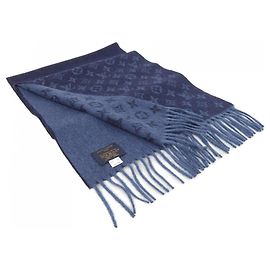 Monogram Gradient Schal von Louis Vuitton Marineblau