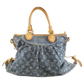 Louis Vuitton Monogram Denim Neo Cabby GM Handtasche Blau