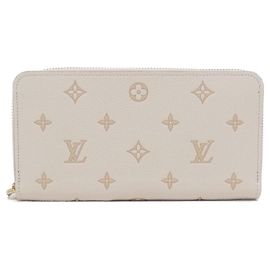 Louis Vuitton Bicolor Monogram Empreinte Zippy Wallet White