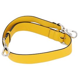 FENDI Leather Shoulder Strap 35.4""-43.3"" Yellow Auth LNZ434 Yellow