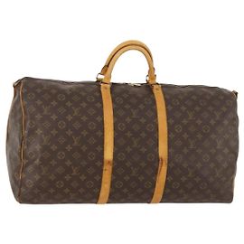 LOUIS VUITTON Bolsa Boston Monogram Keepall Bandouliere 60 M41412 LV Auth BA10840 Monograma