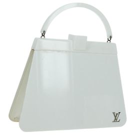 LOUIS VUITTON Borsa a mano in plastica bianca LV Auth 153794SAM Bianco